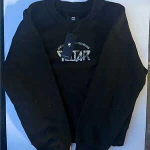 G-Star Black Sweatshirt with Silver Logo